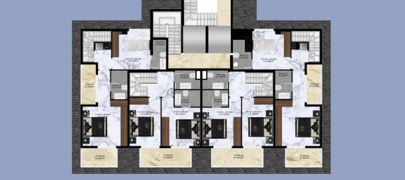 Apartment 1+1 in Mahmutlar, Turkey No. 31340 16