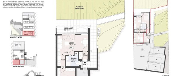 Квартира с 1 спальней в Инсбрук-Штадт, Австрия № 222589 2