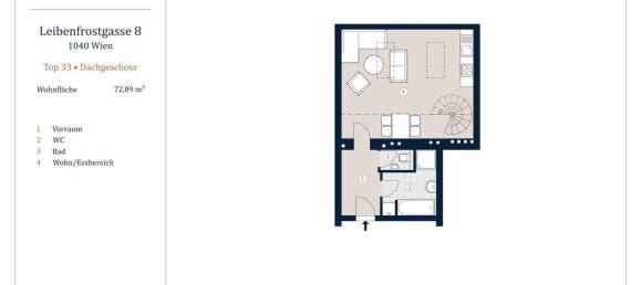 2 rooms Duplex in Wieden, Austria No. 67415 21