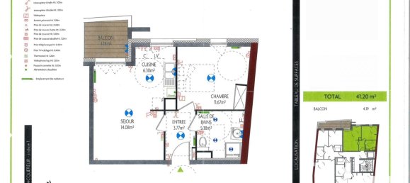 1 Schlafzimmer Wohnung in Montigny-les-Metz, France, Nr. 327542 3