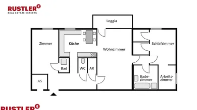 4-salle Appartement à Linz, Austria No. 219971