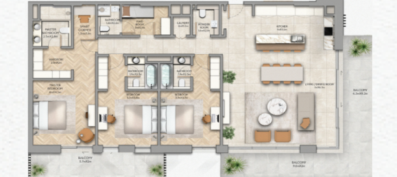 1 chambre Appartement à Yas Island, UAE No. 121443 7