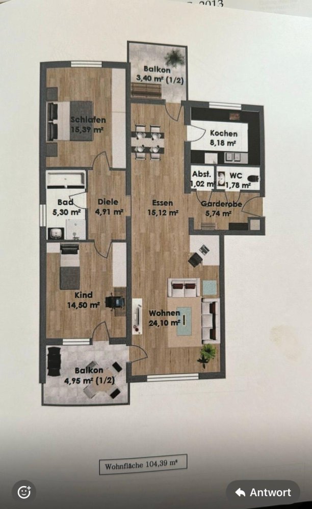 2 Schlafzimmer Wohnung in Ostalbkreis, Germany, Nr. 354420