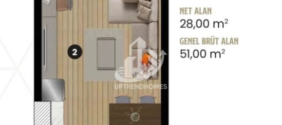 Appartement 1+1 à Istanbul, Turkey No. 16278 9