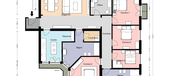 8 rooms Apartment in Bergamo, Italy No. 9420 11