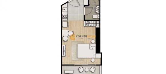 Apartamento com 1 quarto em condomínio em Pattaya, Thailand N.º 22891 15
