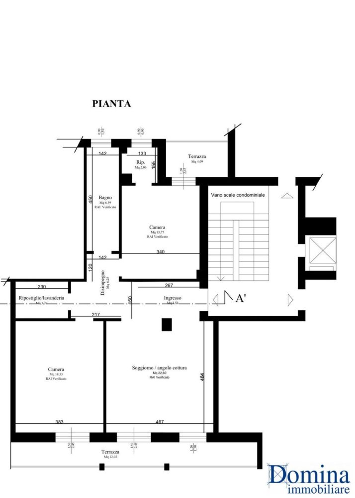 4 rooms Apartment in Massa, Italy No. 169023