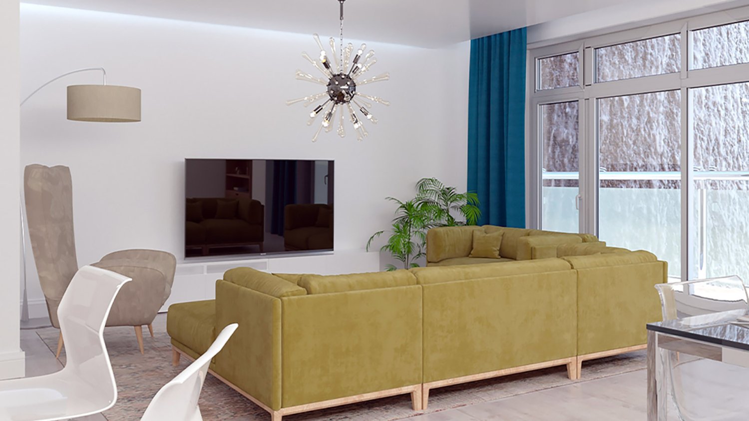 Apartamento de 1 dormitorio en GRENLAND RESIDENCE, Mohammed Bin Rashid City, UAE No. 58454