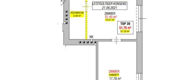 Apartamento de 2 divisões em Meidling, Austria N.º 5137 21