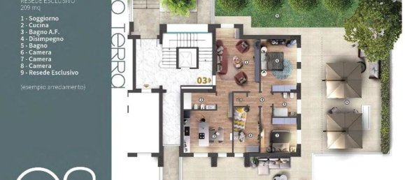 5 rooms Apartment in Florence, Italy No. 97995 19