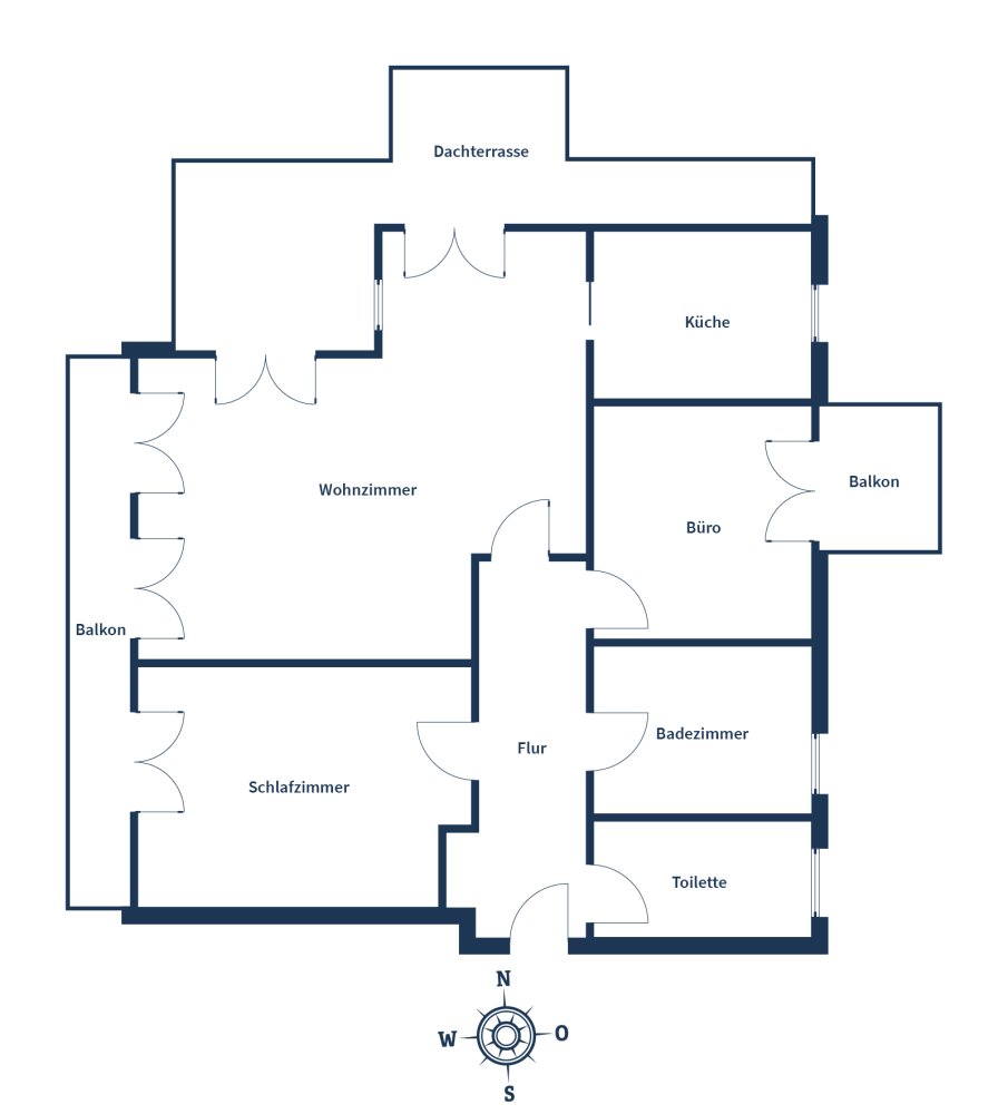 2 bedrooms Penthouse in Frankfurt am Main, Germany No. 359120