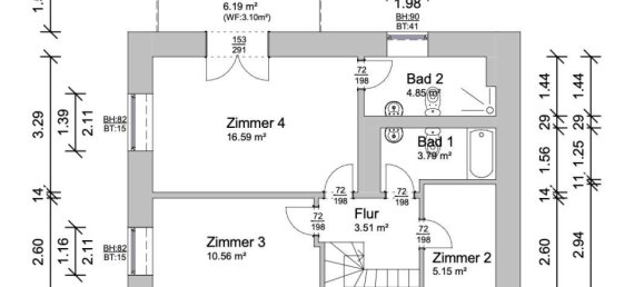 Дуплекс с 2 спальнями в Шмаргендорф, Германия № 313312 18