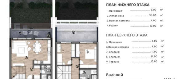 Wohnung 1+1 in Konyaalti, Turkey, Nr. 27396 3