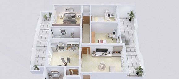 Квартира с 4 комнатами в Битритто, Италия № 23719 37