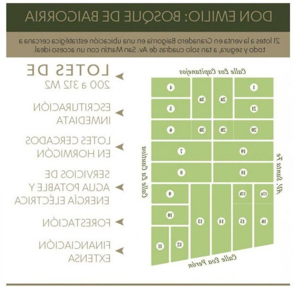  قطعة أرض في Santa Fe, Argentina رقم 38322