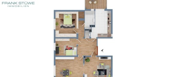 Apartamento T2 em Rostock, Germany N.º 106090 3