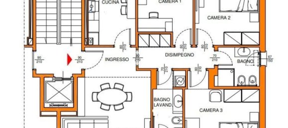 5-salle Appartement à Bologna, Italy No. 230179 17