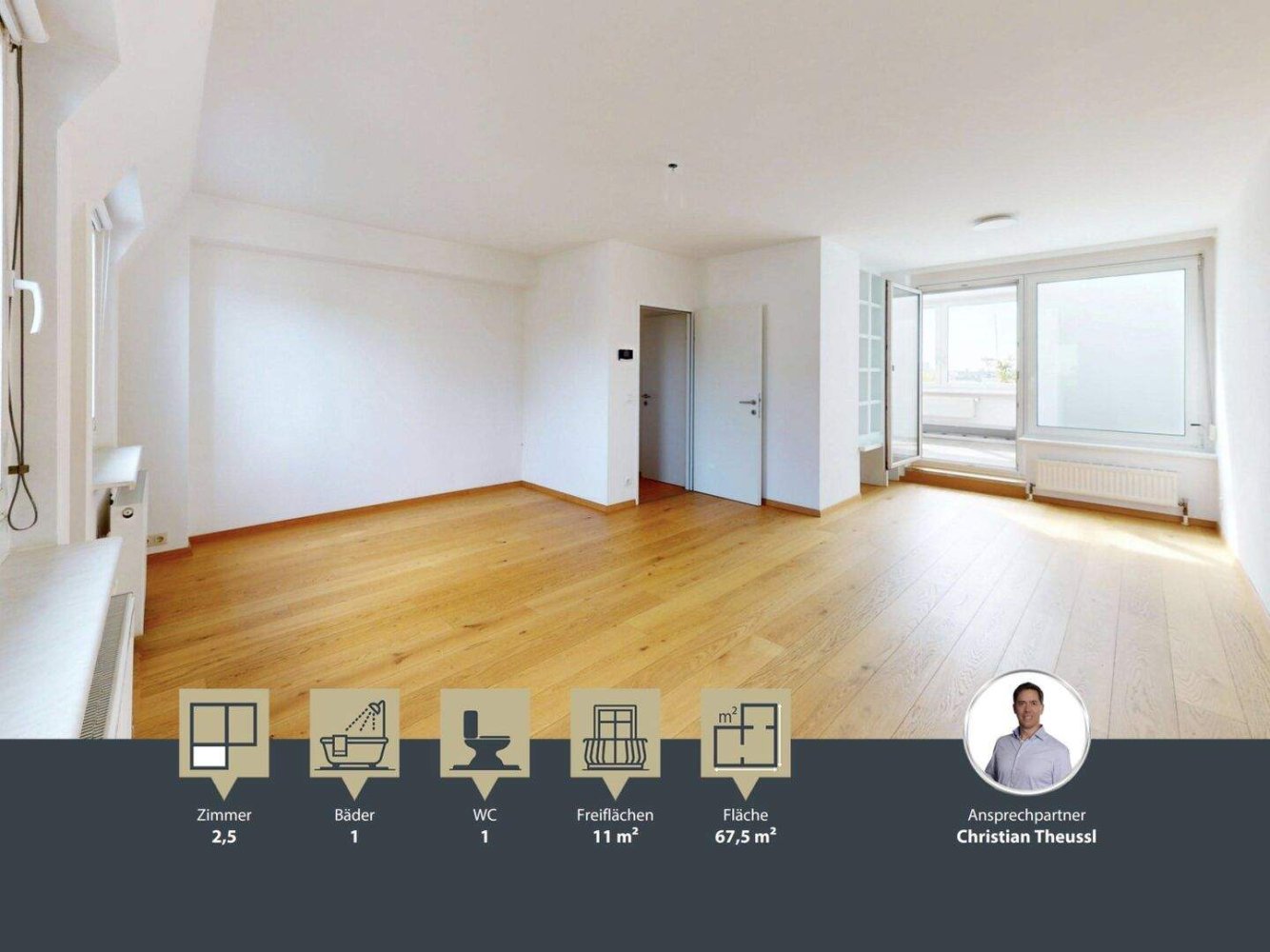 Apartamento de 2 habitaciónes en Meidling, Austria No. 238960