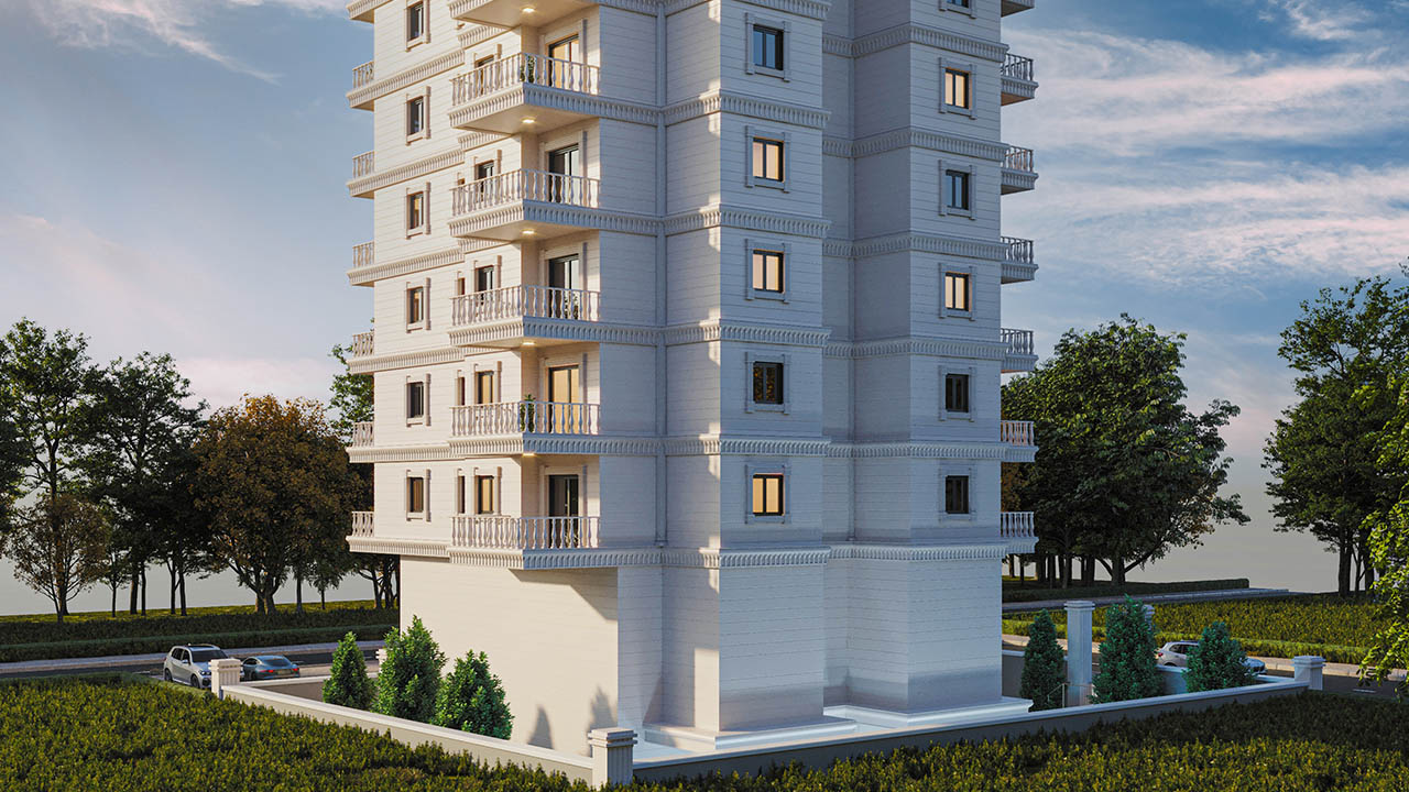 Apartment 3+1 in Kurt Safir Flower, Mahmutlar, Turkey No. 34715