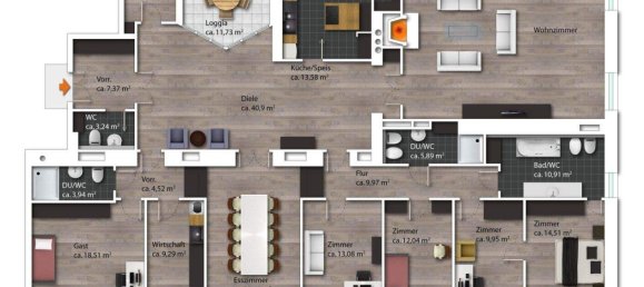 8-Zimmer Wohnung in Döbling, Austria, Nr. 187574 10