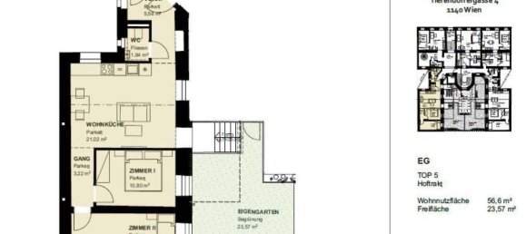 3 rooms Apartment in Penzing, Austria No. 181678 9