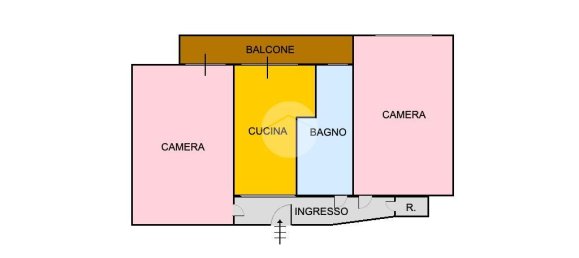 Apartamento de 2 divisões em Marano di Napoli, Italy N.º 22307 12