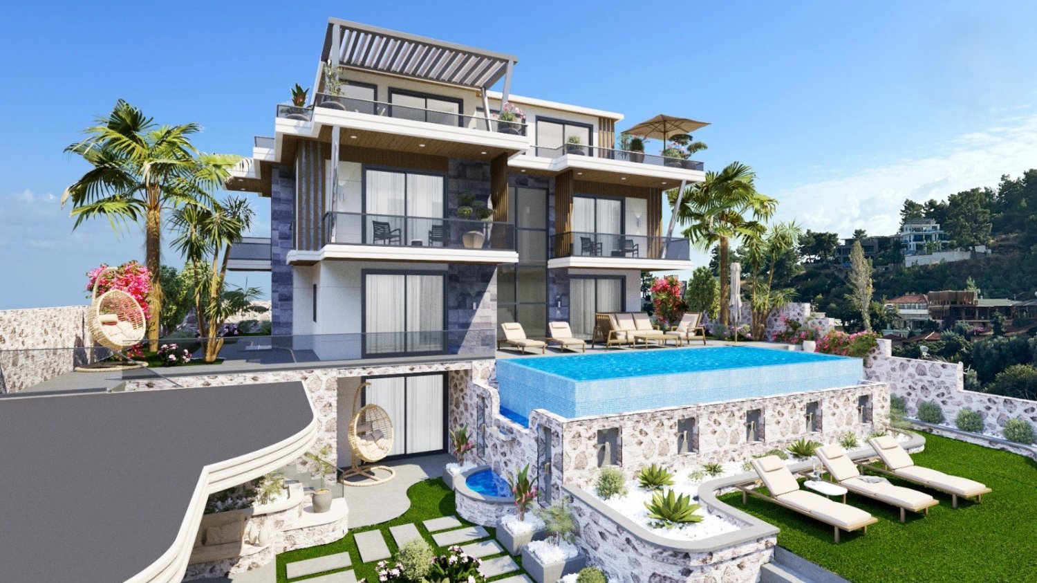 Villa 6+1 in Oludeniz, Turkey, Nr. 47572