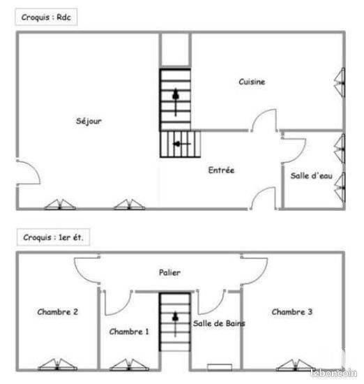 Casa de 3 dormitorios en Chartres, France No. 56866
