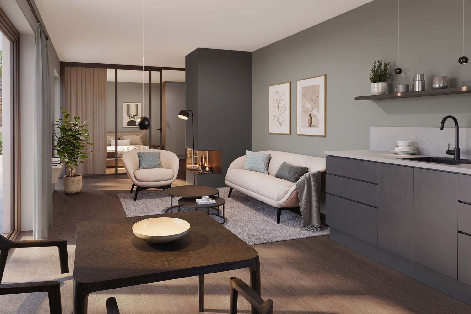 Квартира с 2 спальнями в Miesbach, Германия № 128670