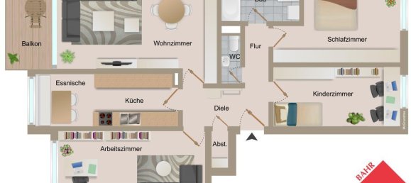 4 rooms Apartment in Baden-Wurttemberg, Germany No. 41188 6