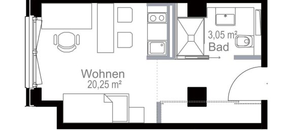 Студия в Мюнхен, Германия № 220107 6