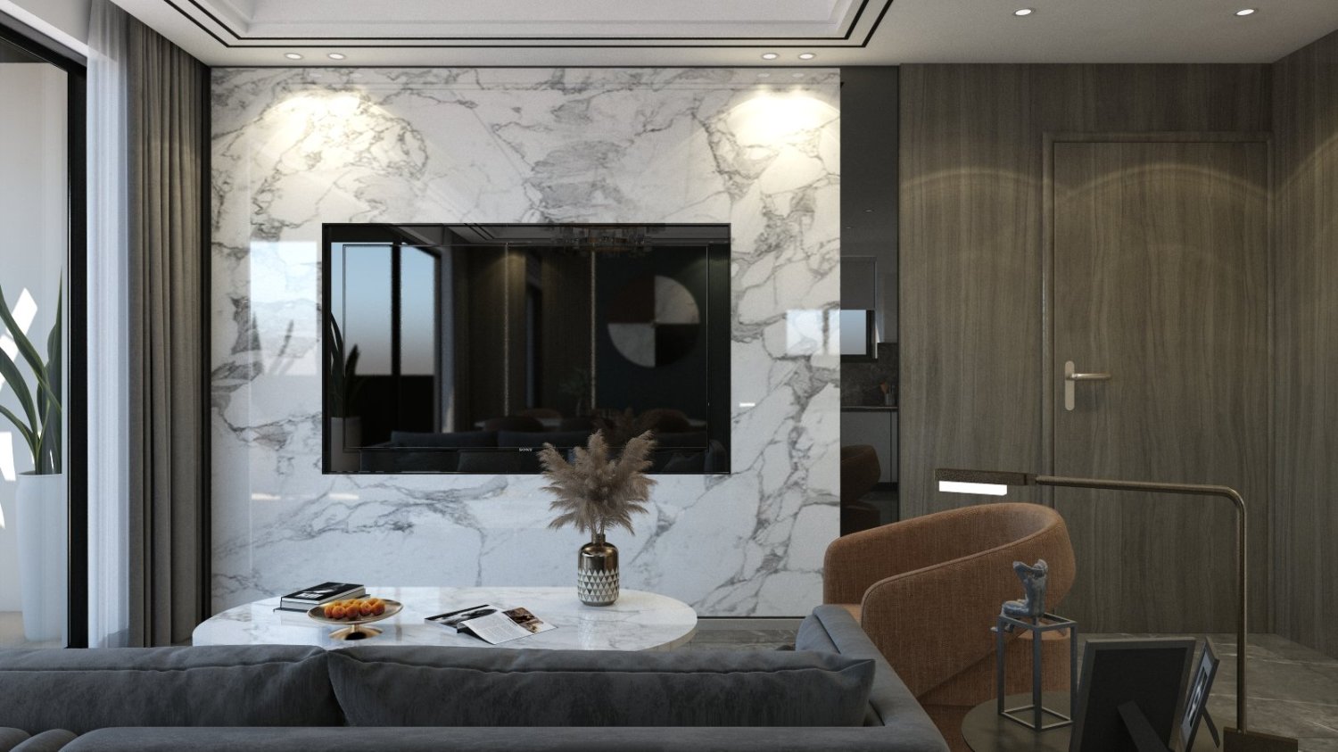 Квартира с 2 спальнями в Строволос, Кипр № 3089