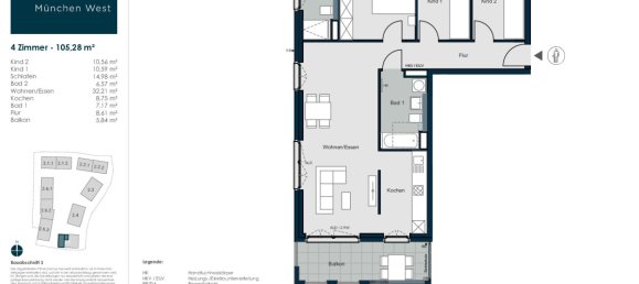 4 rooms Apartment in Munich, Germany No. 156269 3