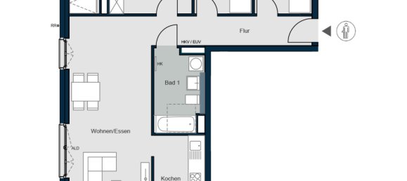 4 rooms Apartment in Munich, Germany No. 156269 4