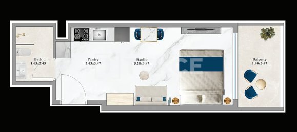 1 dormitorio apartamento en venta en Dubai Sports City, Dubai, UAE № 203473 22