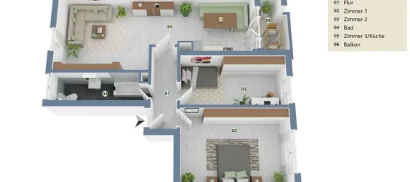 Apartamento de 2 dormitorios en Mannheim, Germany No. 243076 21