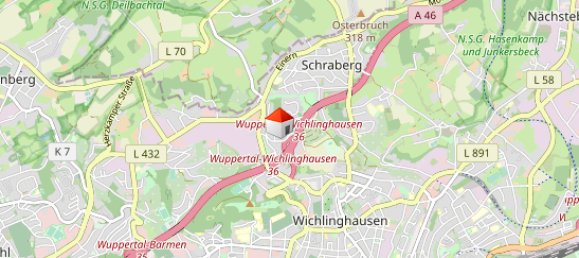 Квартира с 2 комнатами в Вупперталь, Германия № 39858 9