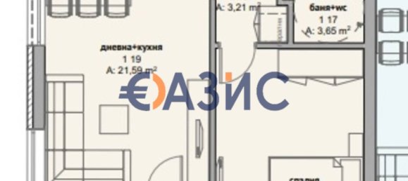 1 chambre Appartement à Ravda, Bulgaria No. 363 12