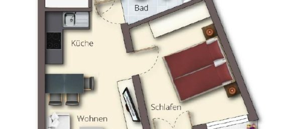 Квартира с 1 спальней в Передняя Померания-Грайфсвальд, Германия № 357671 11