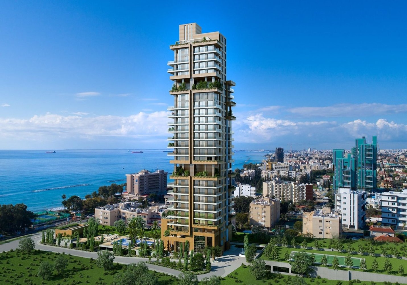 Квартира с 3 спальнями в Лимассол, Кипр № 29184