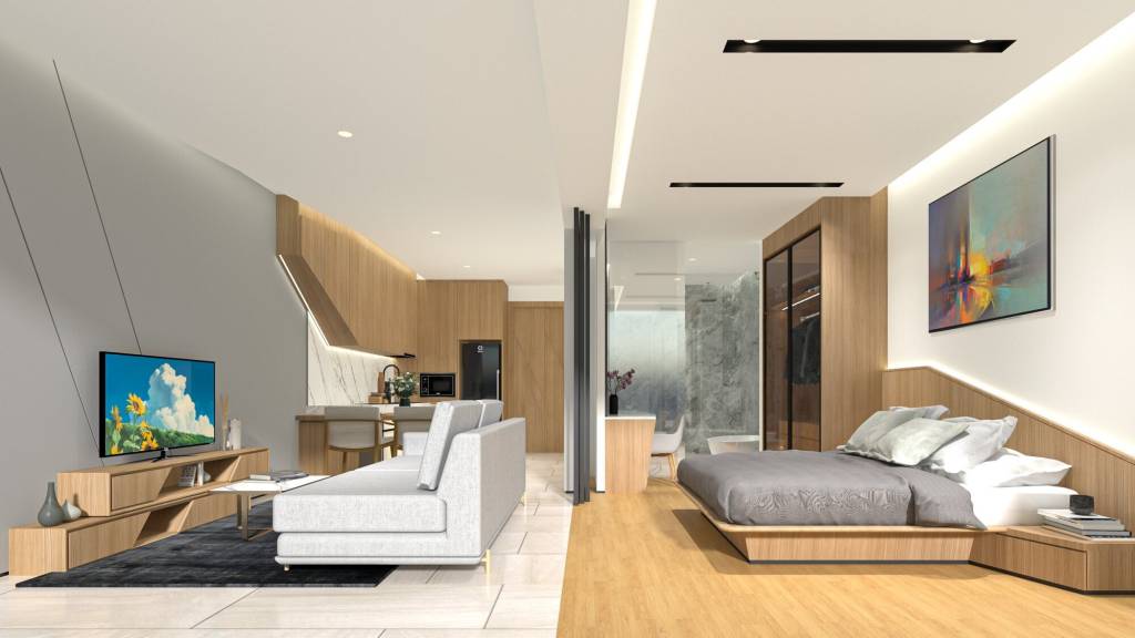 Кондоминиум  с 3 спальнями в Банг Тао, Таиланд № 19078