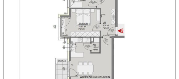3-Zimmer Wohnung in Graz, Austria, Nr. 110937 2