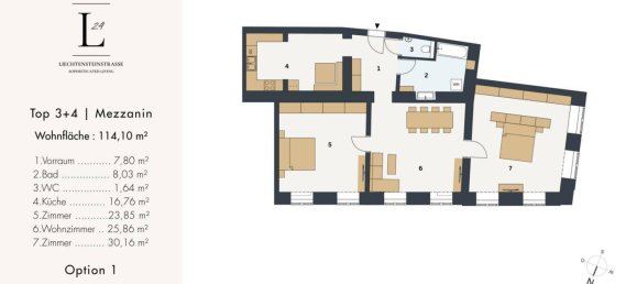 3-Zimmer Penthouse in Alsergrund, Austria, Nr. 185084 12