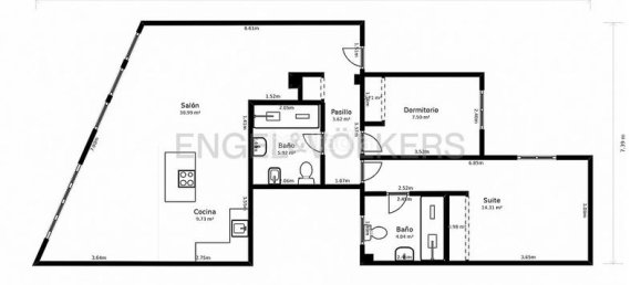 Apartamento T2 em Valencia, Spain N.º 26094 27