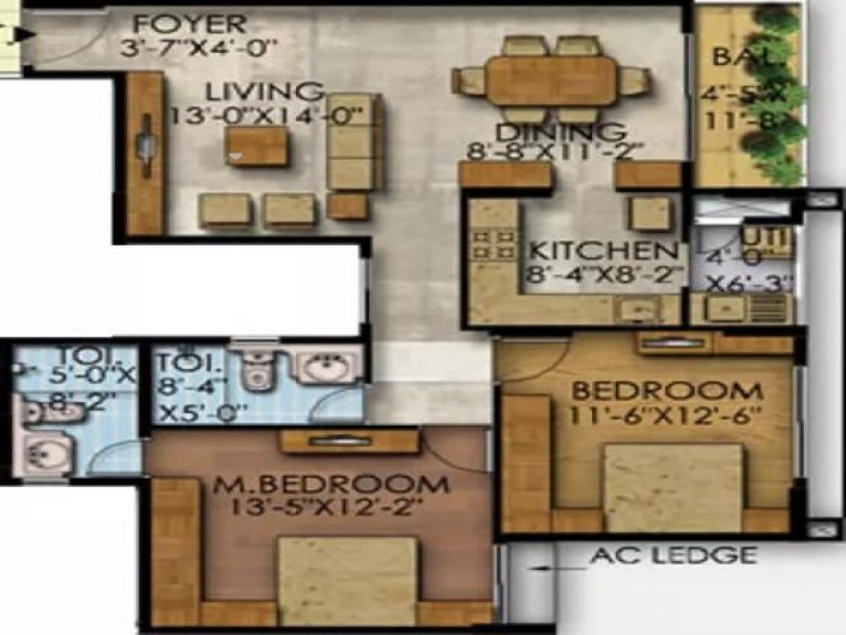 2 bedrooms House in Bangalore, India No. 43267