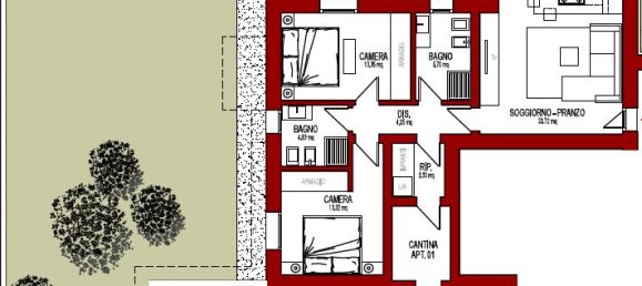 Apartamento de 3 habitaciónes en Pordenone, Italy No. 26673 16