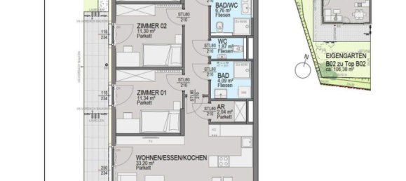 4 rooms Apartment in Klagenfurt am Worthersee, Austria No. 37927 2