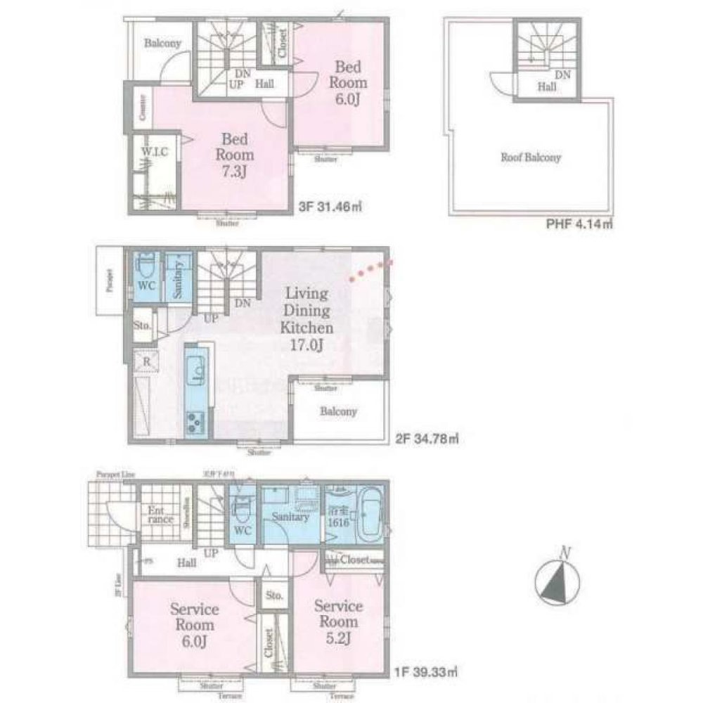2 bedrooms House in Saitama, Japan No. 1147