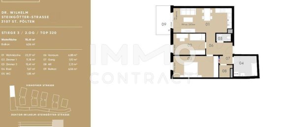 2 bedrooms Apartment in St. Polten, Austria No. 4618 7