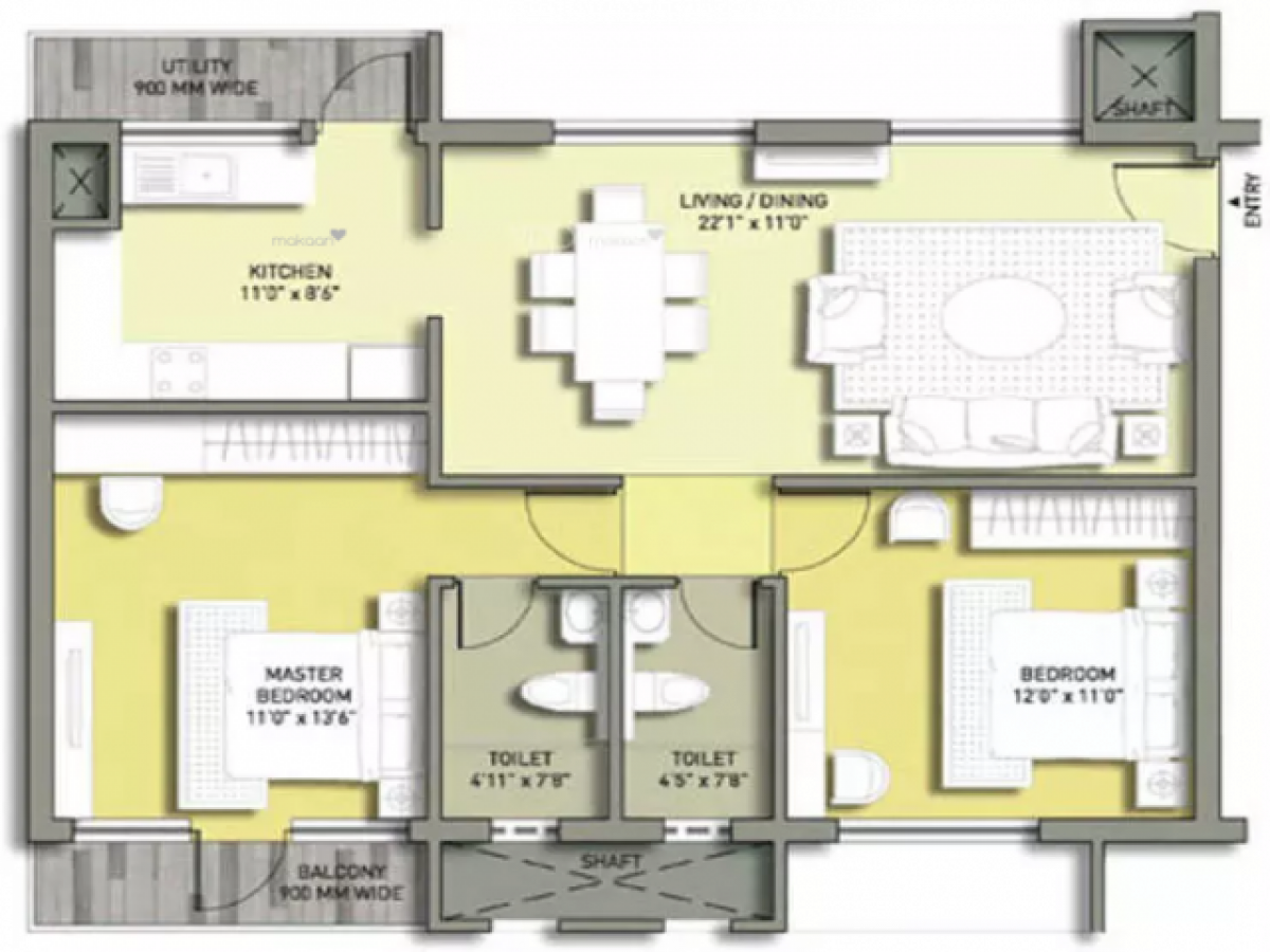 Casa T2 em Visakhapatnam, India N.º 3234
